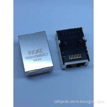 Ingke YKGU-8300BTL 100% cross J0G-0003NL Through Hole RJ45 Modular Jacks